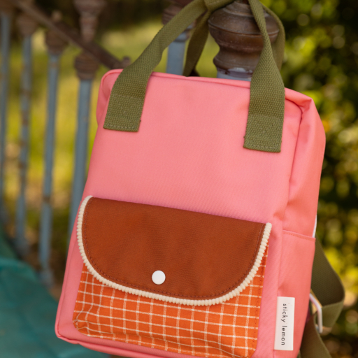 1802074 Sticky Lemon backpack small farmhouse flower pink style shot 02